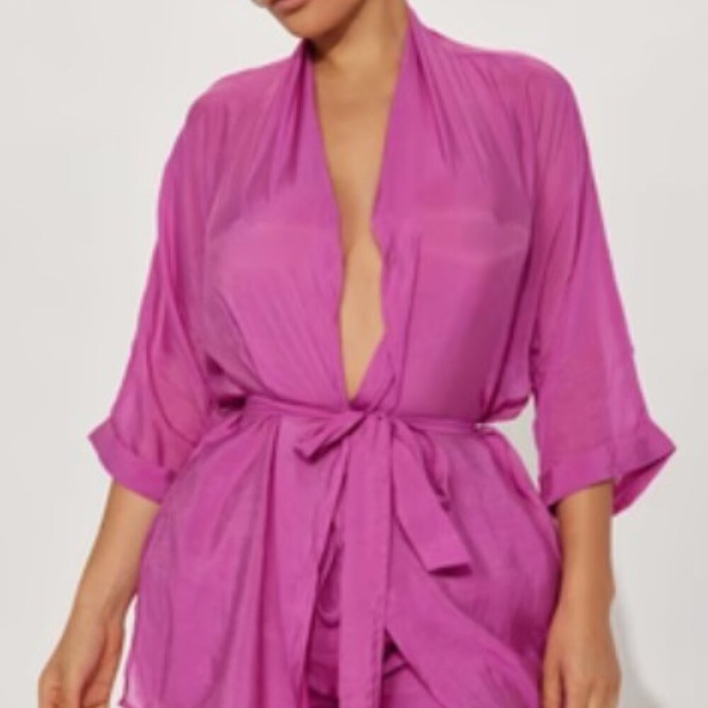 Day Vibe Short Set - Magenta Size: M